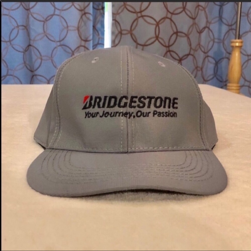 Head Shots Grey Bridgestone Baseball Hat NWOT